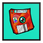 Load image into Gallery viewer, Artwork in a simple black frame.