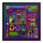 Load image into Gallery viewer, Artwork in a simple black frame.