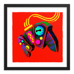 Load image into Gallery viewer, Artwork in a simple black frame.