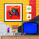 Load image into Gallery viewer, Artwork hung up on a wall