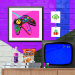 Load image into Gallery viewer, Artwork hung up on a wall