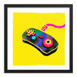 Load image into Gallery viewer, Artwork in a simple black frame.