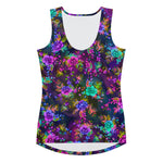 Load image into Gallery viewer, &quot;Pixel Floral (Synthwave)&quot; tank top
