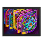 Load image into Gallery viewer, Artwork in a simple black frame.