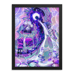 Load image into Gallery viewer, Artwork in a simple black frame.