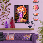 Load image into Gallery viewer, Artwork hung up on a wall