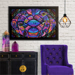 Load image into Gallery viewer, Artwork hung up on a wall