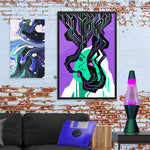Load image into Gallery viewer, “Glitch Witch” print
