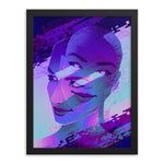 Load image into Gallery viewer, Artwork in a simple black frame.