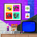 Load image into Gallery viewer, Artwork hung up on a wall