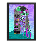 Load image into Gallery viewer, Artwork in a simple black frame.