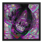 Load image into Gallery viewer, Artwork in a simple black frame.