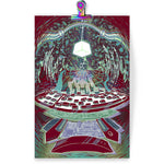 Load image into Gallery viewer, Print featuring surreal artwork based on the cyberpunk classic Neuromancer.