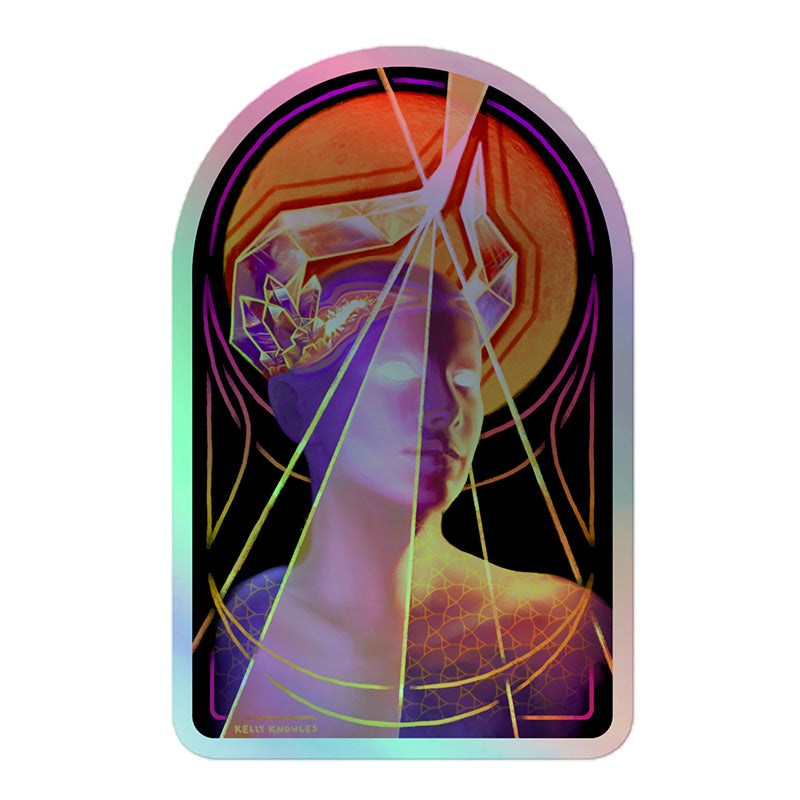 "Ordained" holo sticker