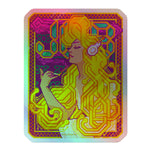 Load image into Gallery viewer, &quot;Job papers&quot; (Mucha redraw) holo sticker

