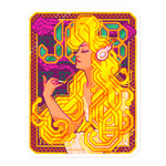 Load image into Gallery viewer, &quot;Job papers&quot; (Mucha redraw) sticker
