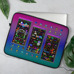 Load image into Gallery viewer, Open sleeve with a laptop peeking out, staged with some totally-not-plastic leaves around it.
