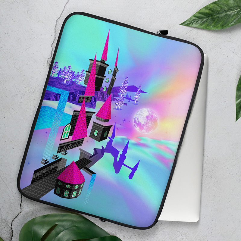 "Castle in the Sky" laptop sleeve