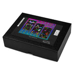Load image into Gallery viewer, Simple black box with a small image of the artwork on the cover.

