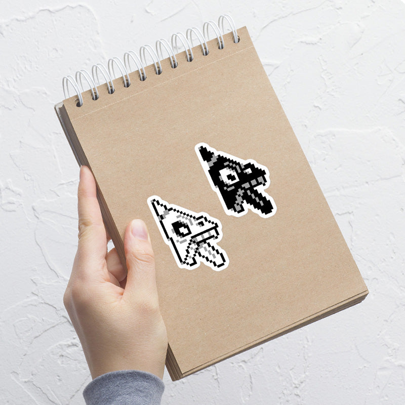Sticker on a notebook.