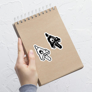 Sticker on a notebook.