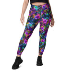 Load image into Gallery viewer, &quot;Pixel Floral (Synthwave)&quot; leggings with pockets

