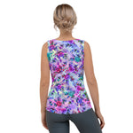 Load image into Gallery viewer, &quot;Pixel Floral (Vaporwave)&quot; tank top
