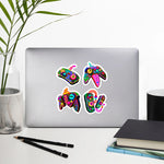 Load image into Gallery viewer, &quot;Mitosis&quot; stickers on a laptop.
